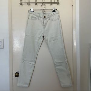 Current/Elliott the stiletto sun bleached cropped skinny jeans